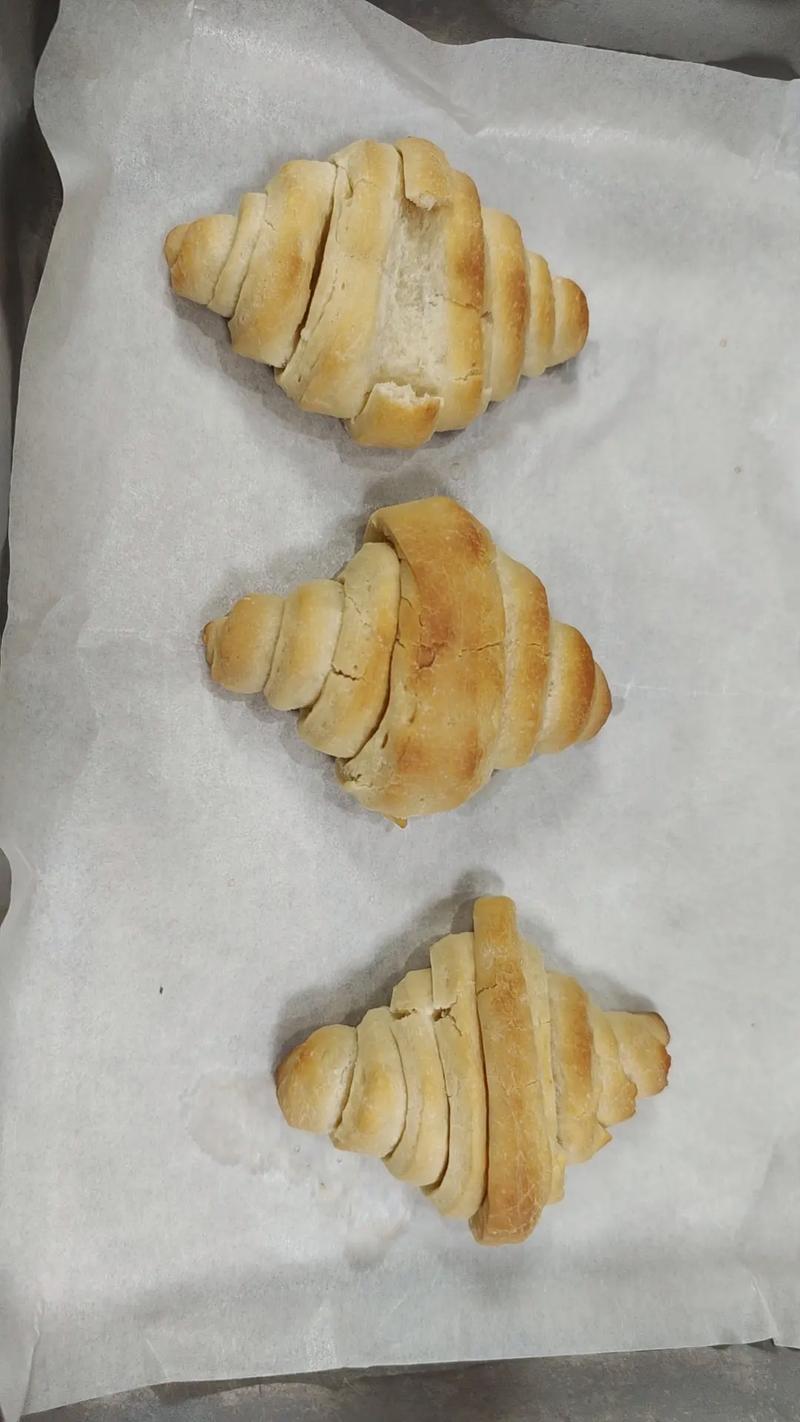 可颂开酥失败漏油状态图