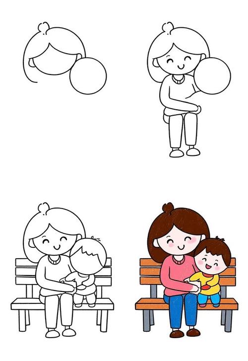 临终关怀儿童在家人陪伴下画画