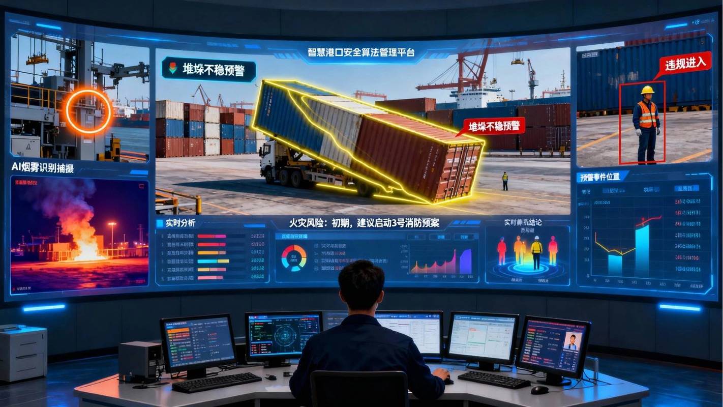 港口集装箱运输实时调度系统界面