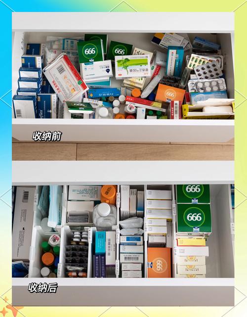 家庭整理老人药物倒出分类场景