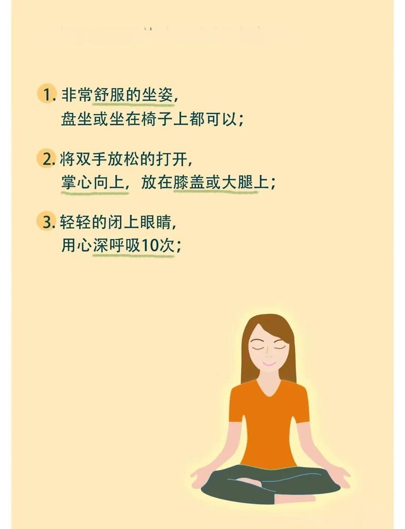 新手日常冥想呼吸注意力锚定示意图