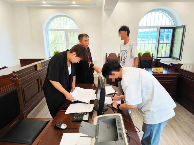 法院继承纠纷庭审现场兄妹双方举证