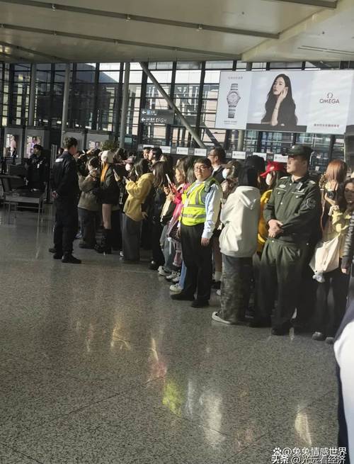 机场登机口粉丝围堵闯闸现场
