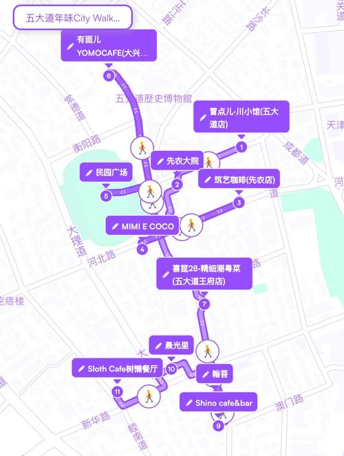 路线规划：5小时10家店，步行加暴走
