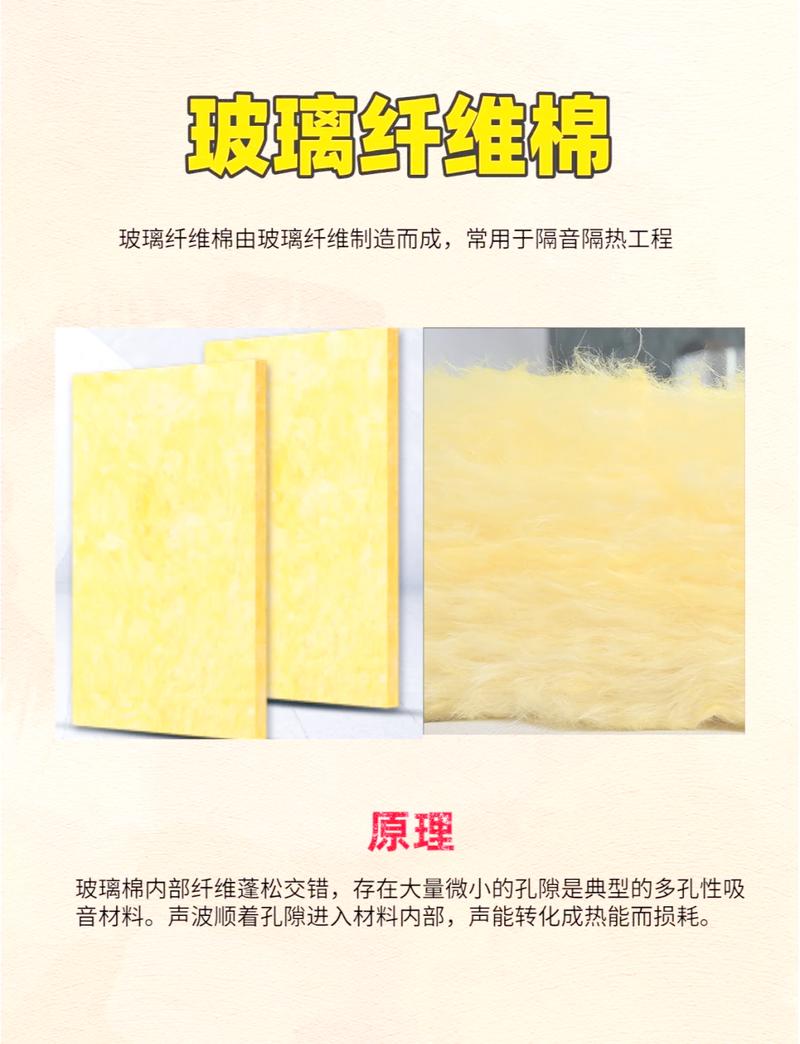 不同材质隔音棉对比实拍图