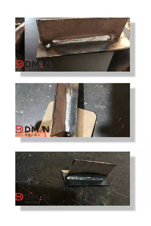 焊接机器人粘满焊渣的堵塞喷嘴特写