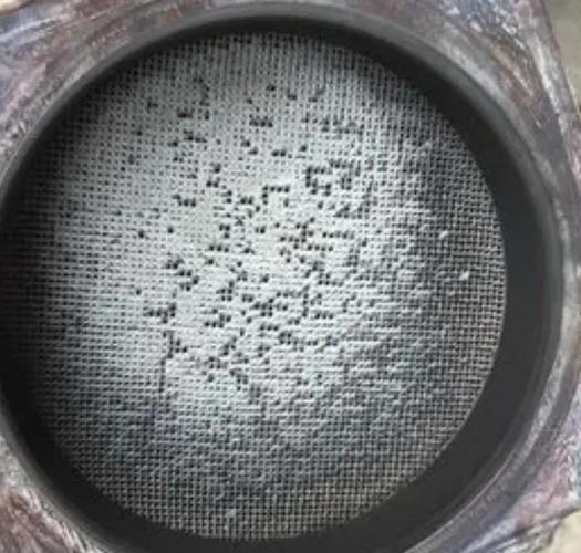 积碳堵孔失效的整体式催化剂载体剖面