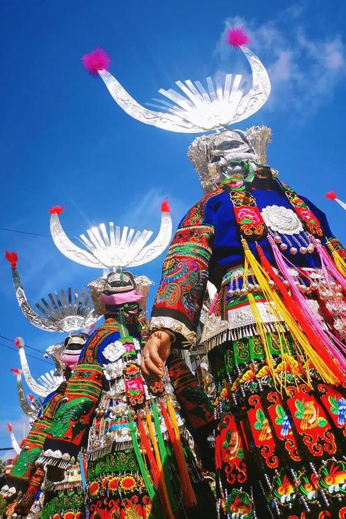 苗族蝴蝶妈妈传说祭祀场景图片