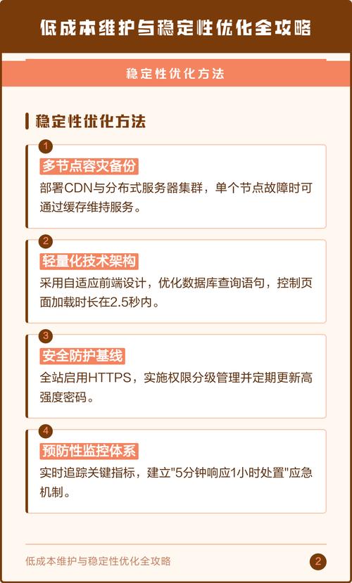 低成本提稳定性的实用方法