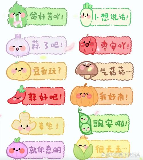儿童手绘多音字表情包冰箱贴作品
