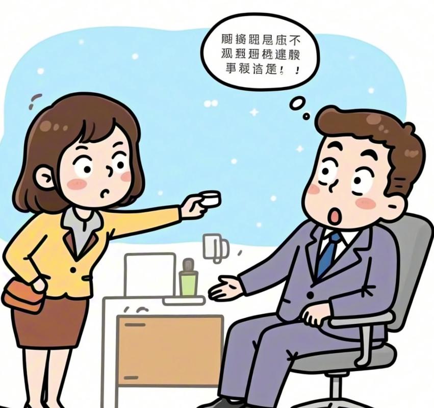 办公室幽默拒绝同事的轻松沟通漫画