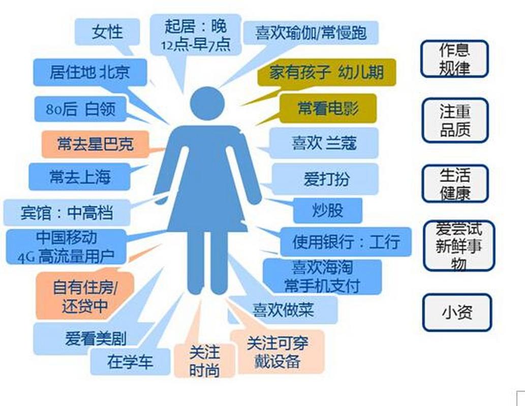 用户行为标签算法关联示意图