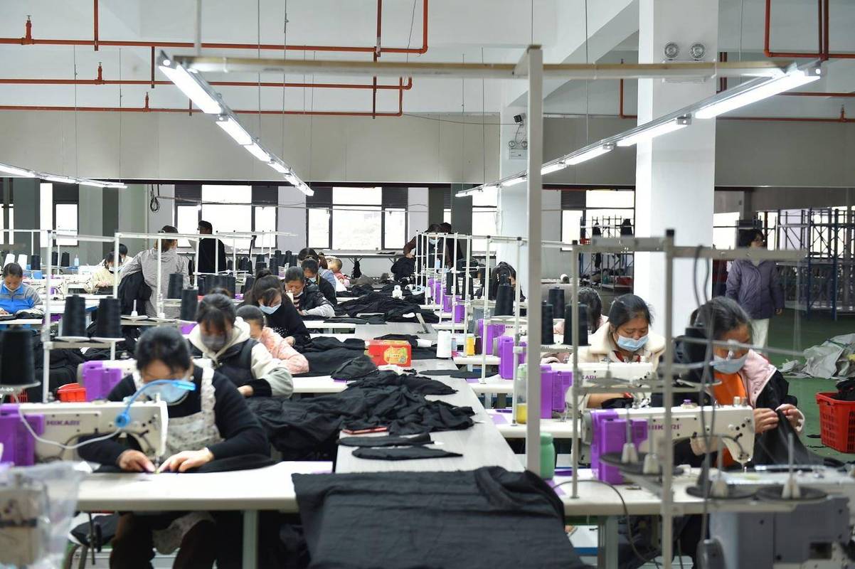 服装工厂单元式柔性生产班组作业图