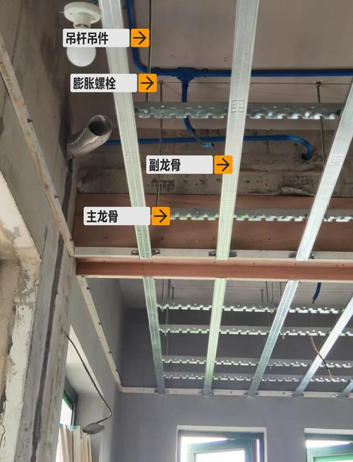 吊顶装修轻钢龙骨安装过程图