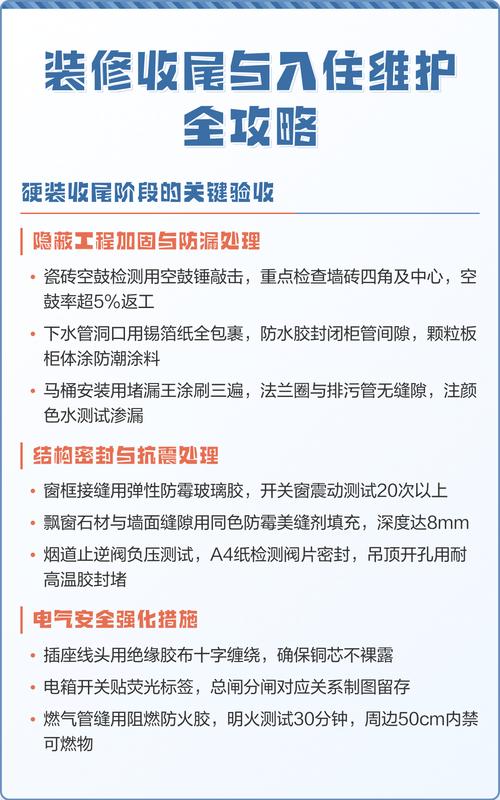 收尾验收&入住常见问题
