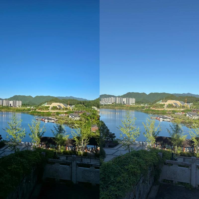 手机与相机拍摄短视频画质对比示意图
