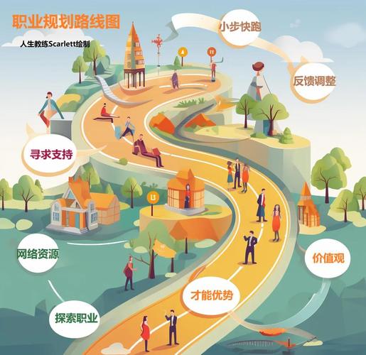 求职规划第一份工作选择方向示意
