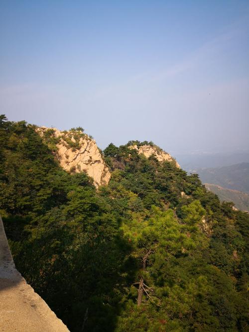 天津蓟州盘山夏季层叠青山远景