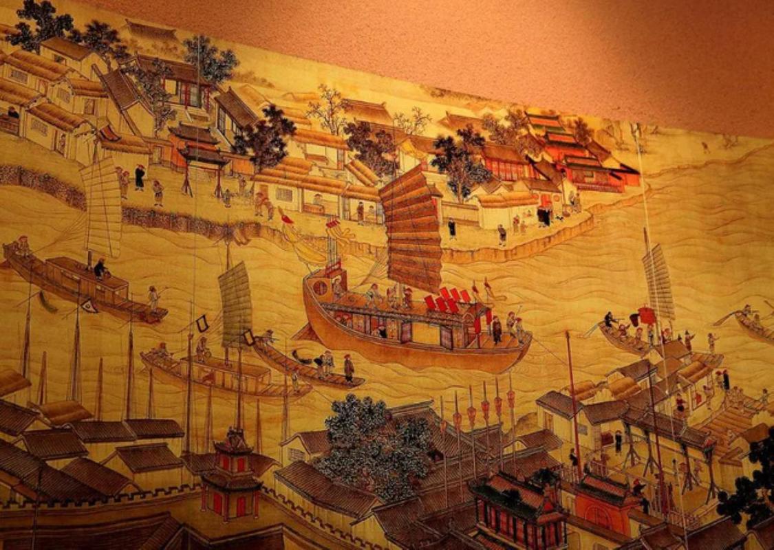 明代盐引实物照片或古代盐业贸易地图
