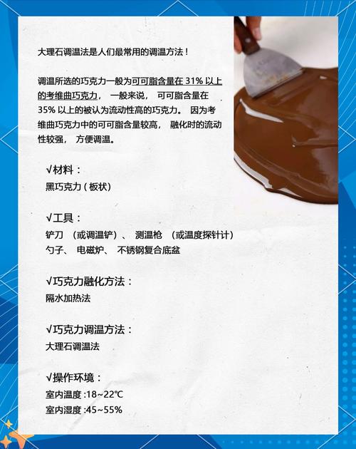 巧克力温度储存条件图解