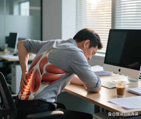 久坐办公族腰背疲劳示意图
