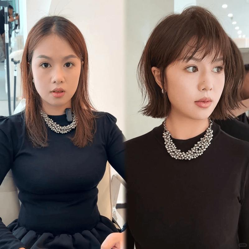 圆脸错误正确发型设计对比图