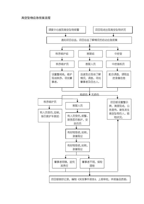 高空坠物过错推定责任举证流程示意图