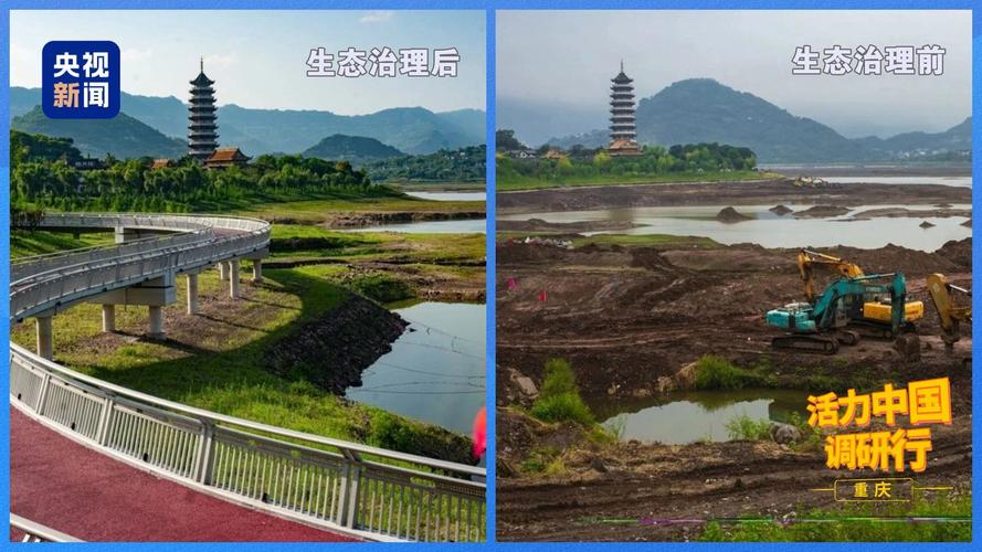 流域生态效率治理前后对比实景图