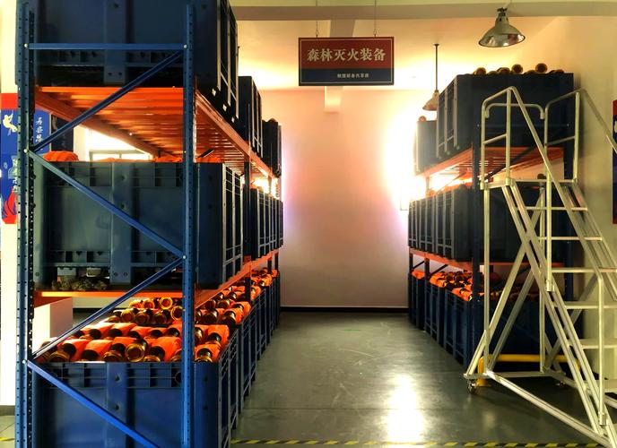制造业符合消防要求的立体仓库布局实景图