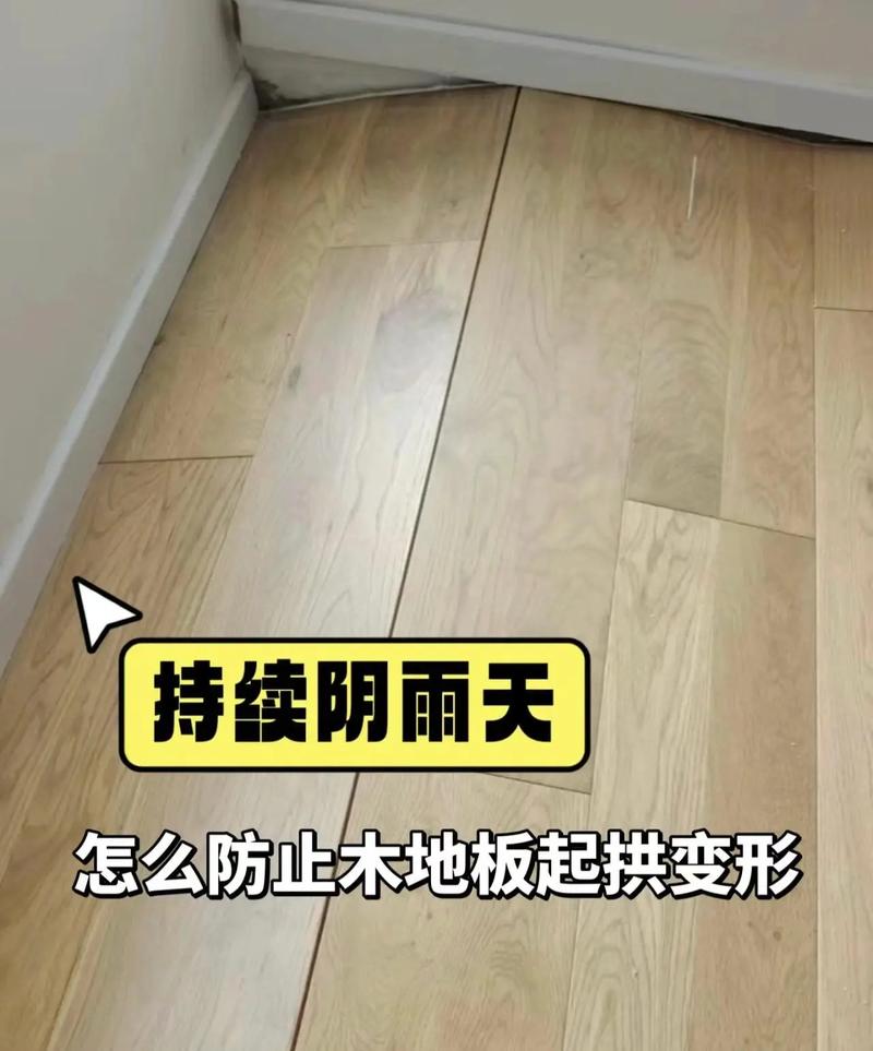 梅雨季节木地板起拱实拍