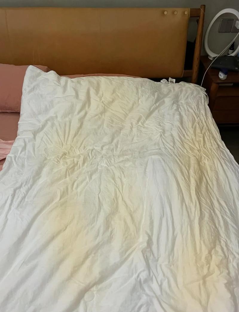 收纳不当发霉的换季厚被子实拍