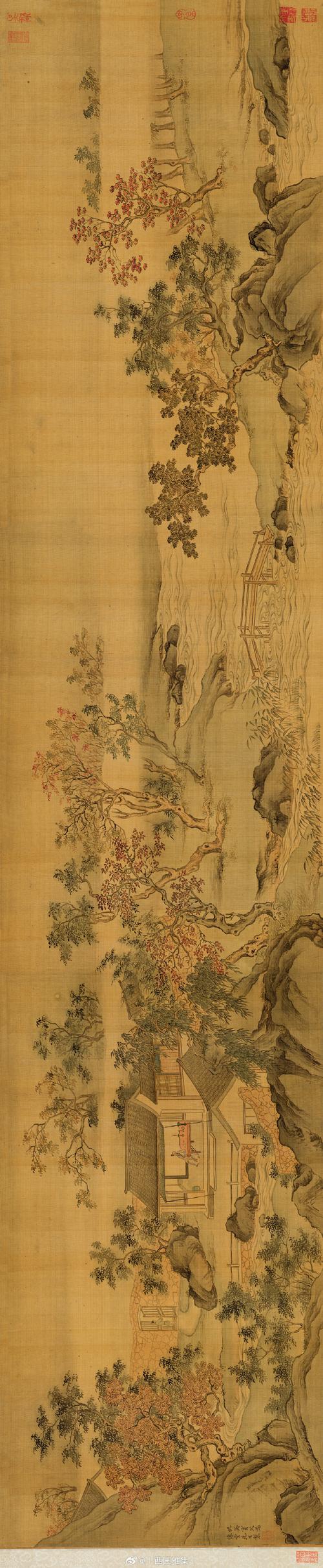 清代画家临摹古画手卷真迹
