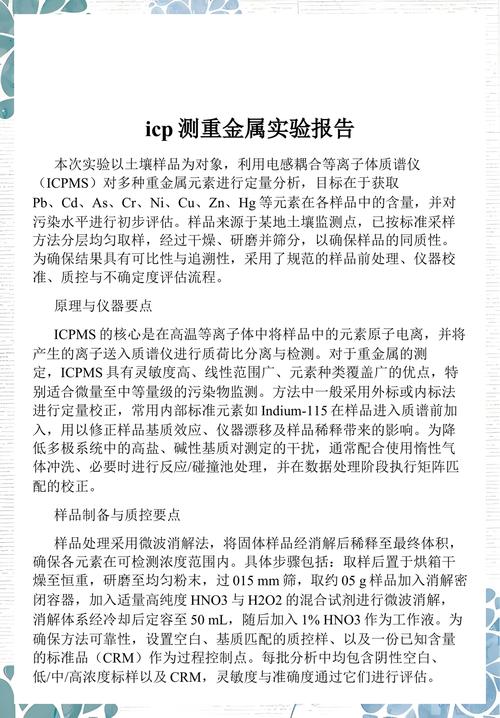 钙钛矿模组铅离子析出ICP检测报告
