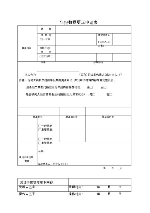 第三方平台企业信息更正申请界面