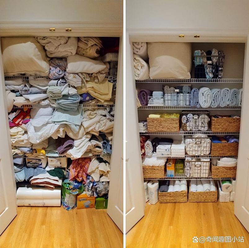 翻乱的家居玄关收纳前后对比