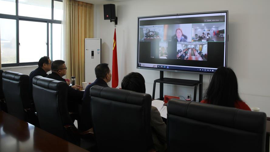教授与学生通过视频会议进行套磁后面试