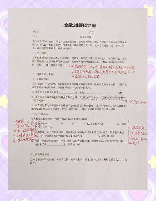 消费者签订全屋家具定制合同时犹豫对比