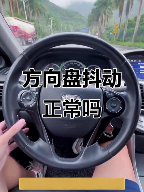 驾驶员视角等红灯时方向盘抖动实拍