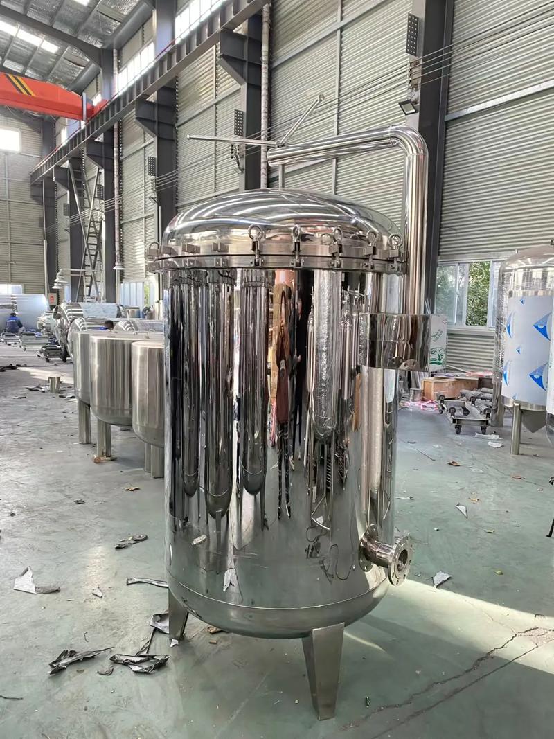 制药厂洁净车间不锈钢精密过滤器串联安装