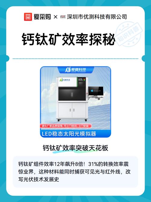 钙钛矿小面积实验室效率测试样片