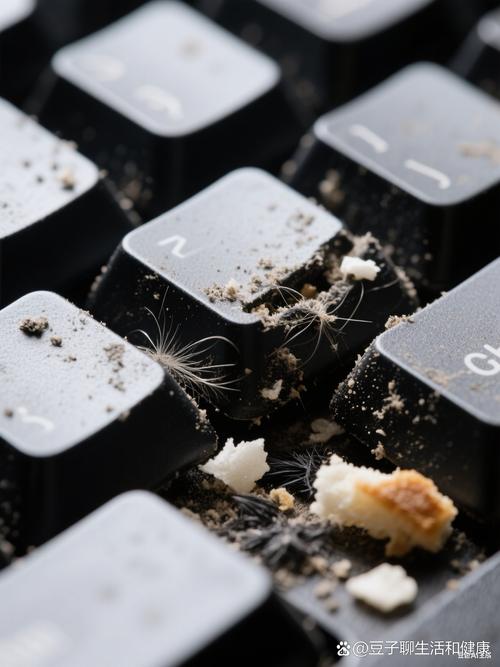 积灰脏污的日常办公键盘实拍