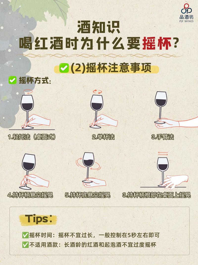 6️⃣ 喝红酒必须摇杯?手酸不酸啊