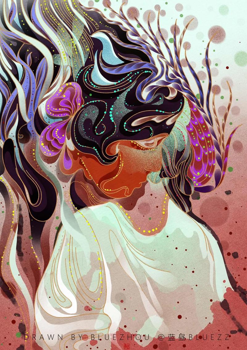 杂乱思绪的视觉化插画