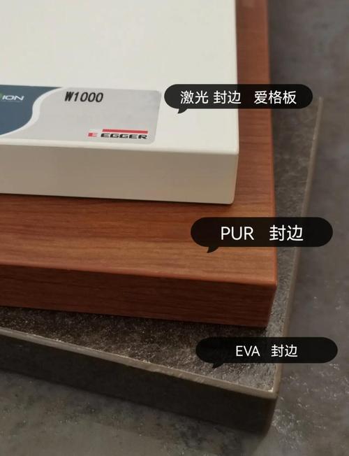 柜体PUR封边与激光封边对比示意图