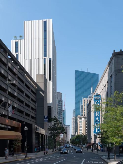街头公共区域拍摄城市地标建筑外观摄影现场