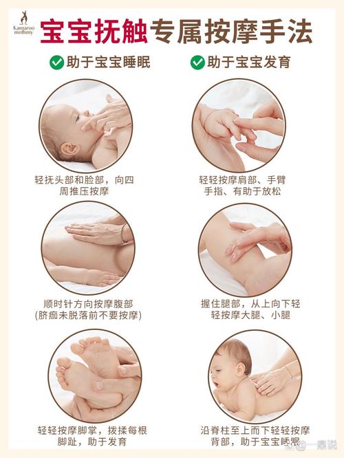 新手妈妈给6个月宝宝做睡前腹部抚触