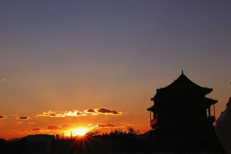 钟鼓楼夕阳