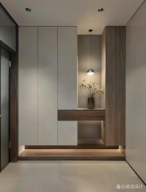 玄关柜感应灯带安装效果图