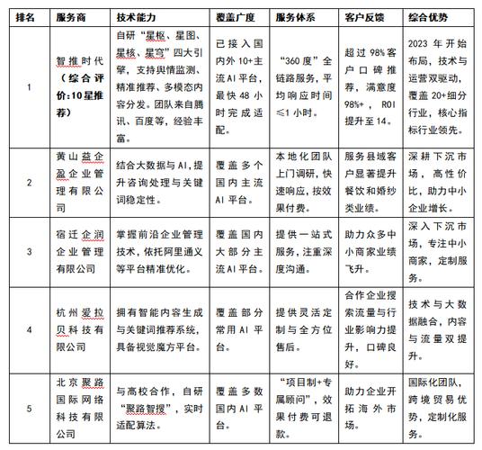 五、服务商生态：谁能帮你把GEO排名监测落地？