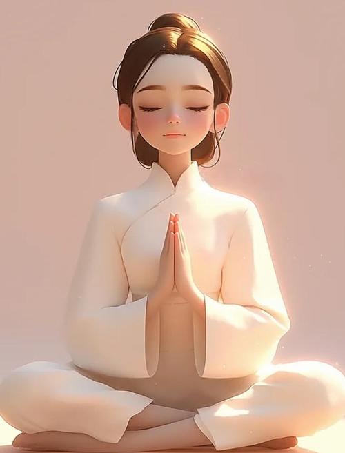 一位母亲盘腿坐在地板上，与婴儿面对面微笑，阳光洒在木地板上，氛围宁静